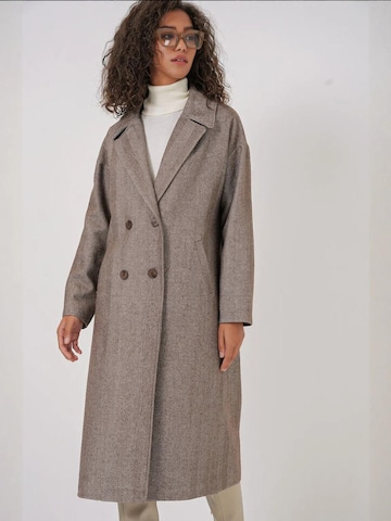 Bigdart - Sobretudo meia-estação em bege: frente