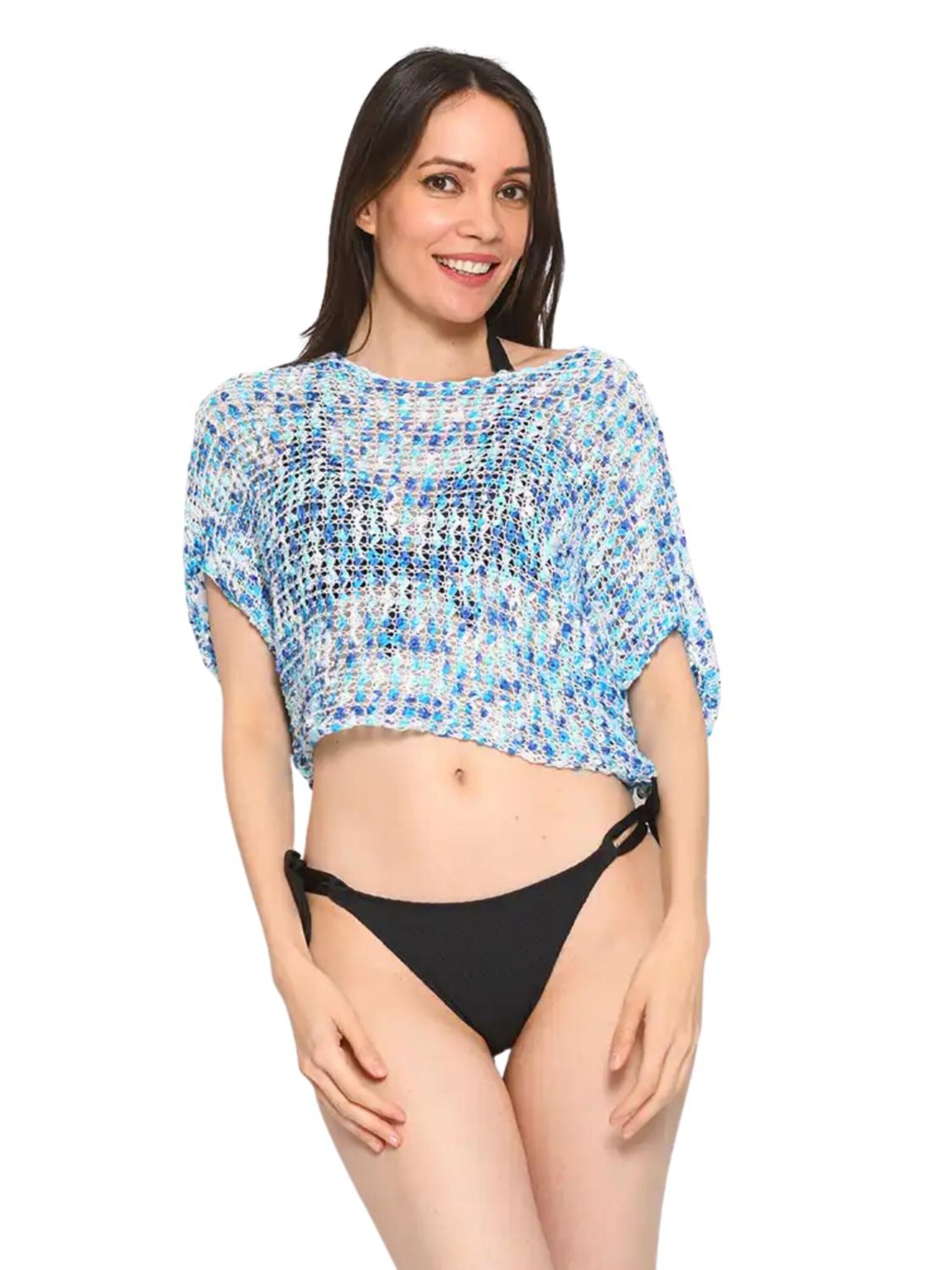 Süel knitwear - Top de punto 'Summer 3D' en azul