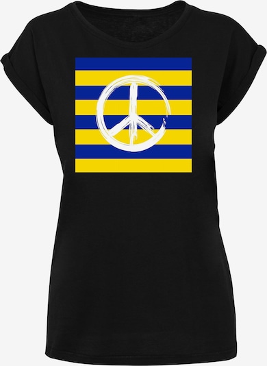 Maglietta 'Ladies Peace - Stripe Peace' Merchcode di colore blu / giallo / nero, Visualizzazione prodotti