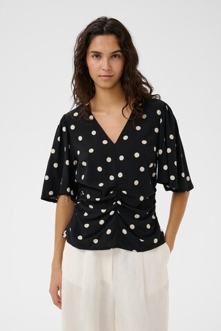 SOAKED IN LUXURY Bluse in Schwarz: Vorderseite