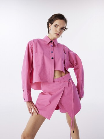 Twist Blouse in Roze