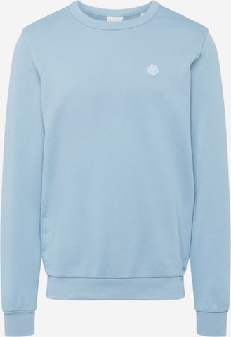 KnowledgeCotton Apparel Sweatshirt in Blue: front