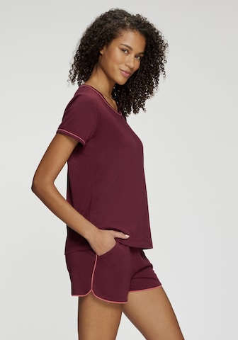 LASCANA - Pantalón de pijama en rojo