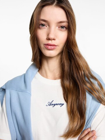 MANGO TEEN Shirt 'ANYWAY' in White
