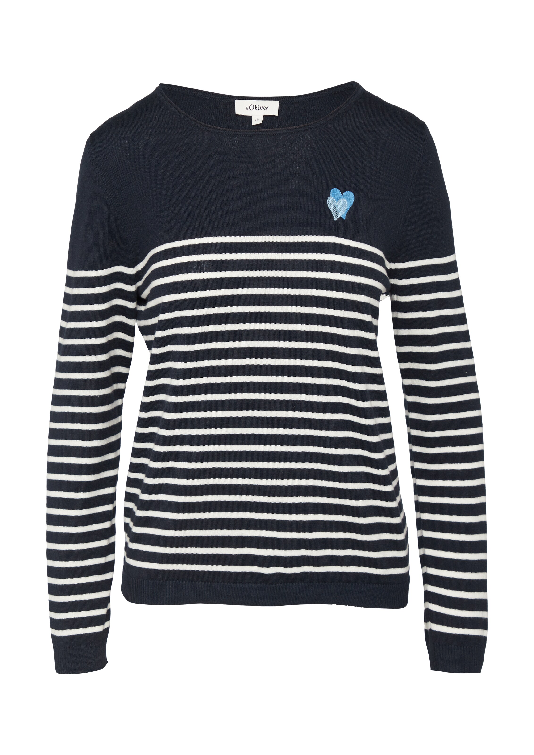 s.Oliver Trui in Blauw: voorkant