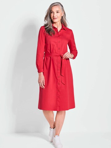 Goldner Shirt Dress in Red