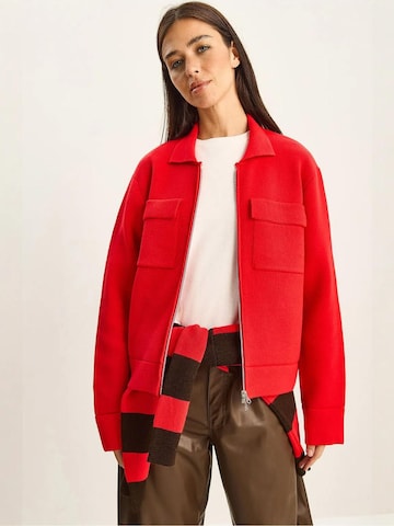 Bianco Lucci - Casaco de malha em vermelho