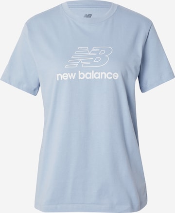 new balance T-shirt i blå: framsida