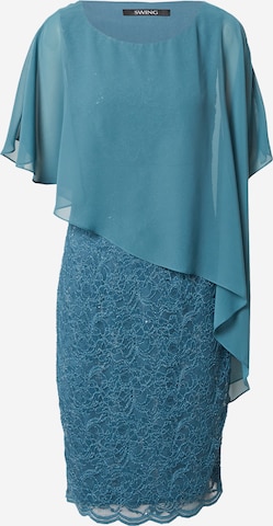 Robe SWING en bleu : devant