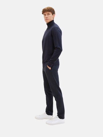 Coupe slim Pantalon chino 'Travis' TOM TAILOR en bleu