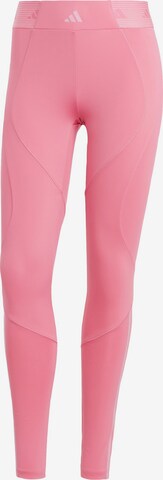 ADIDAS PERFORMANCE Skinny Sporthose 'Hyperglam' in Pink: predná strana