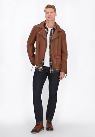DreiMaster Vintage - Chaqueta de entretiempo en marrón