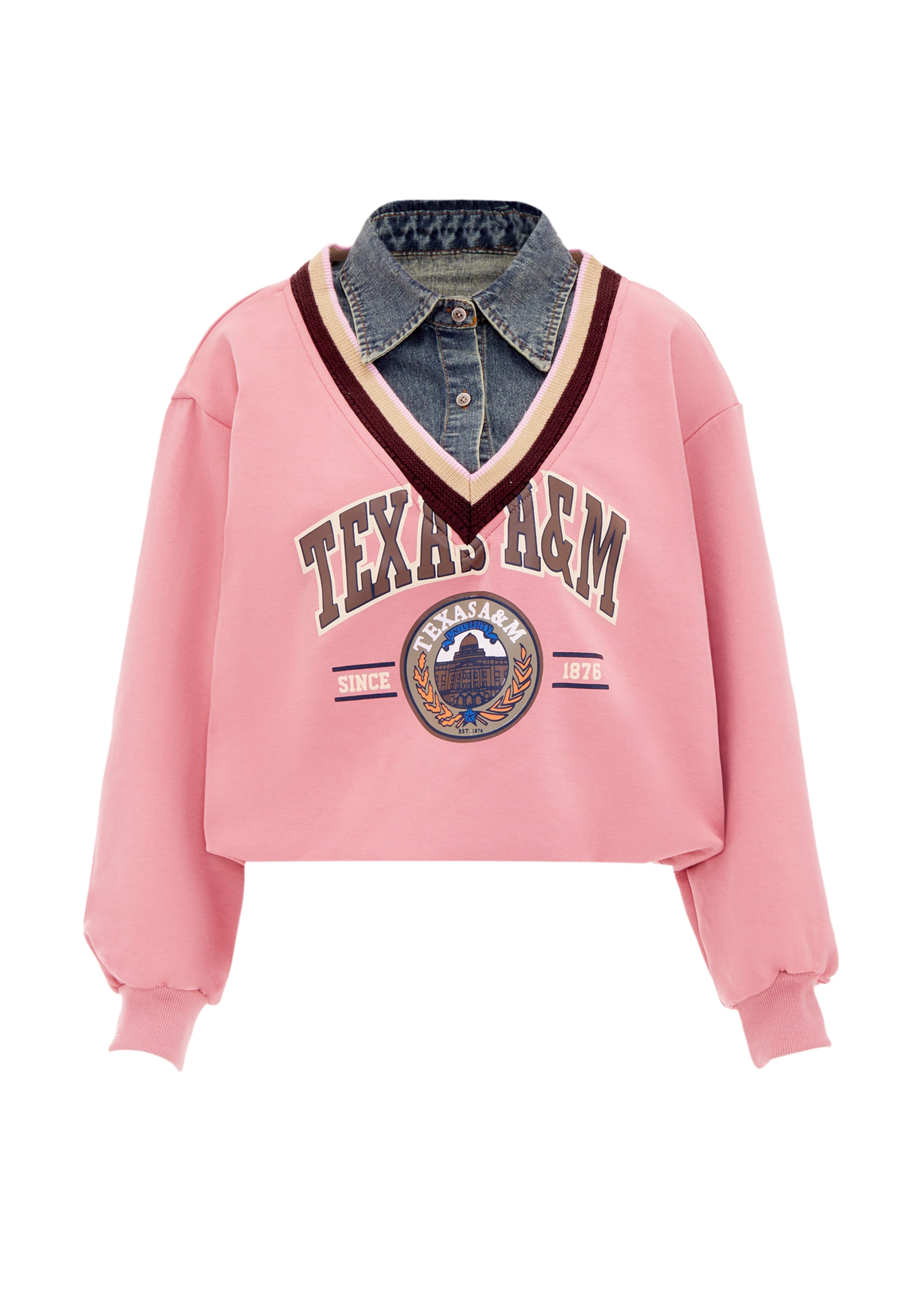 Bluză de molton de la HOMEBASE pe roz: față