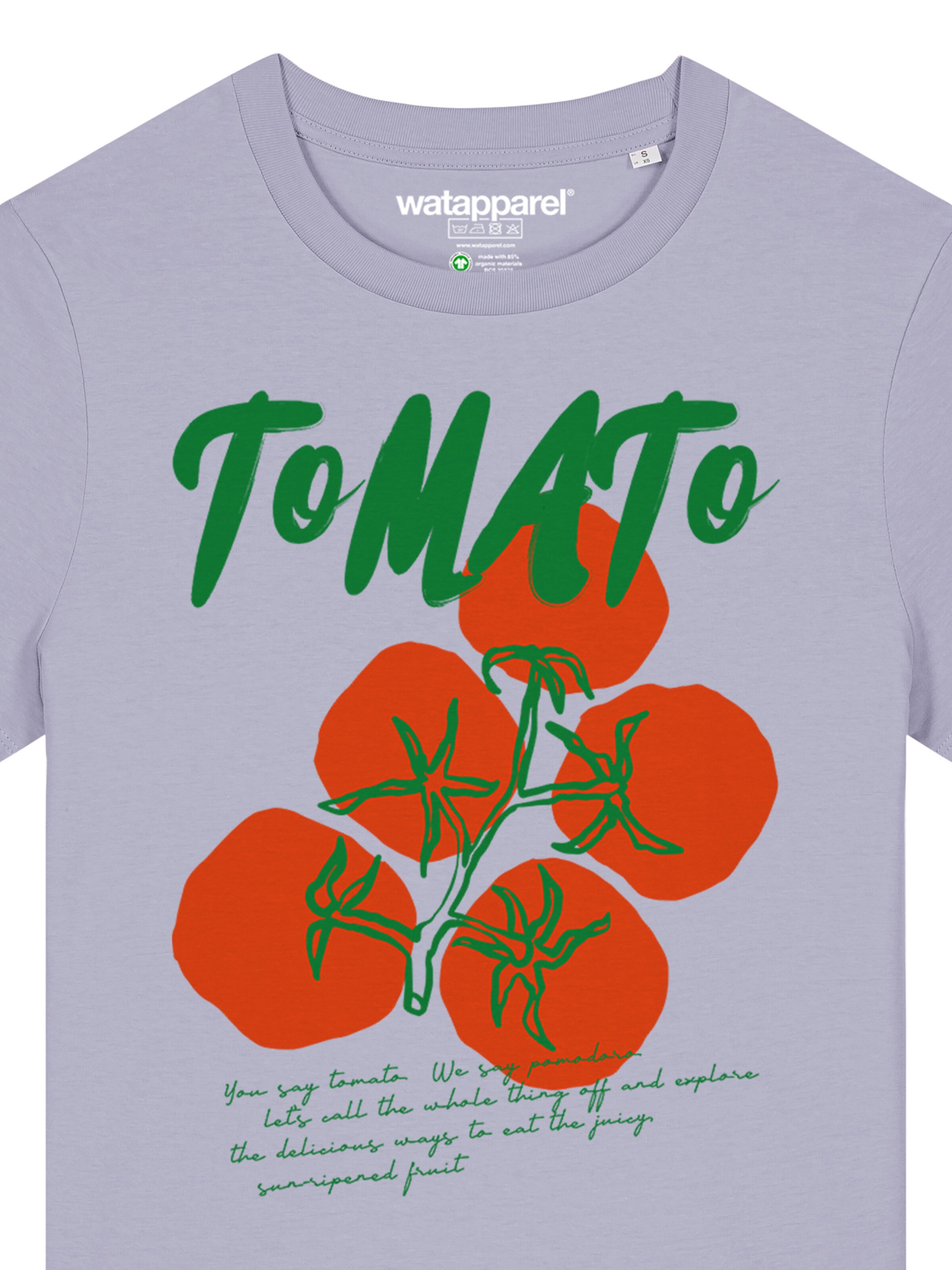 Watapparel T-Shirt 'Tomato' in Lila
