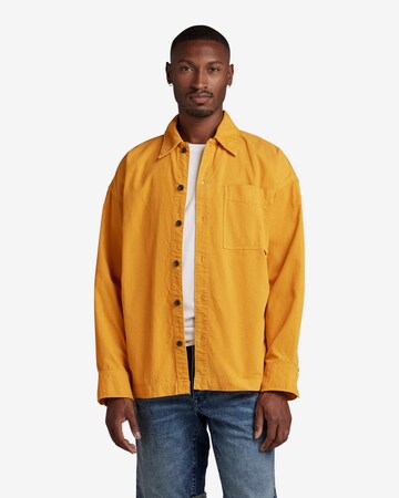 G-Star RAW Regular fit Button Up Shirt in Yellow: front