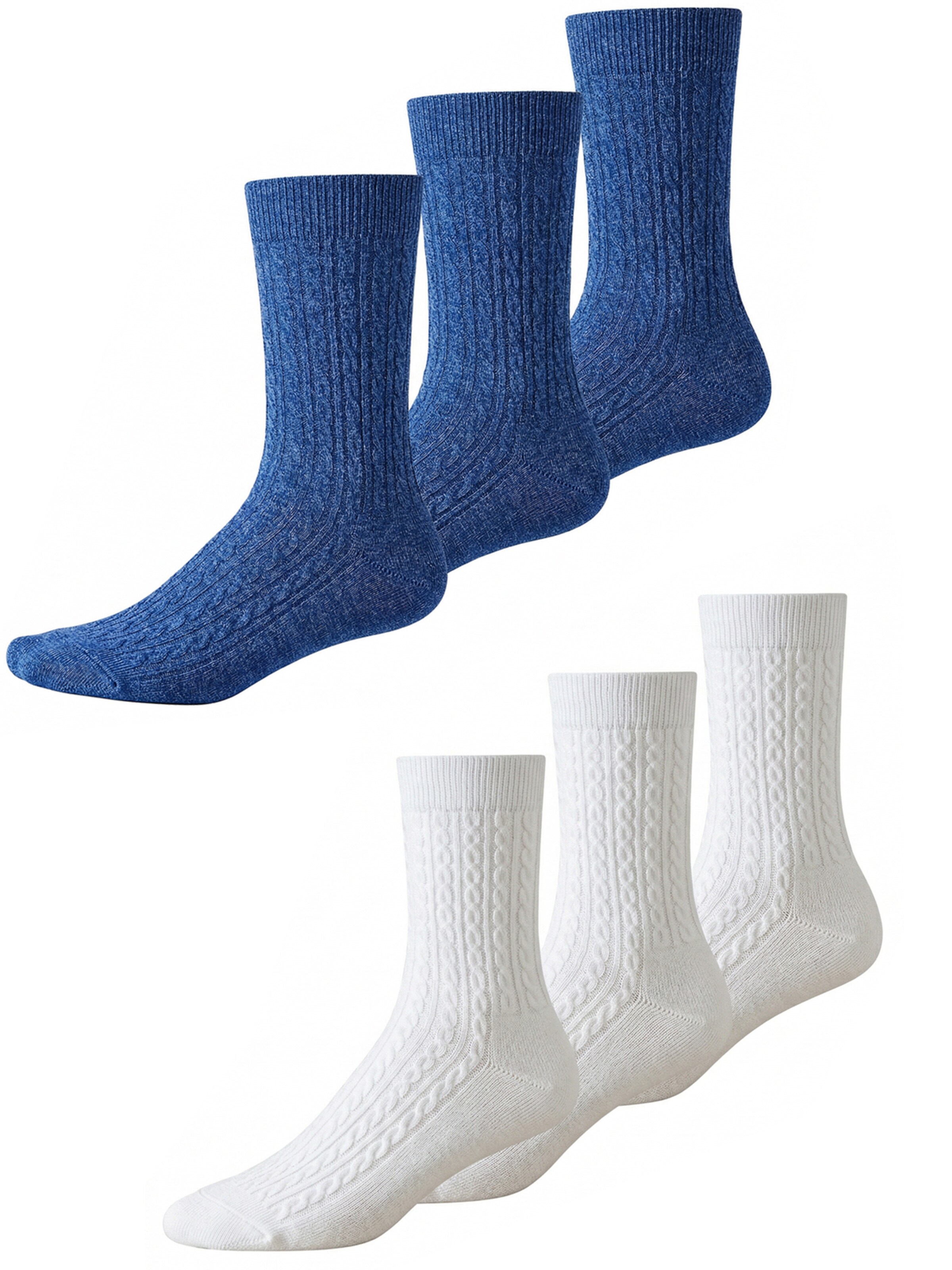 Millo Socks 'Cosy Twist Mix' in 36-39 in Navy, Item view