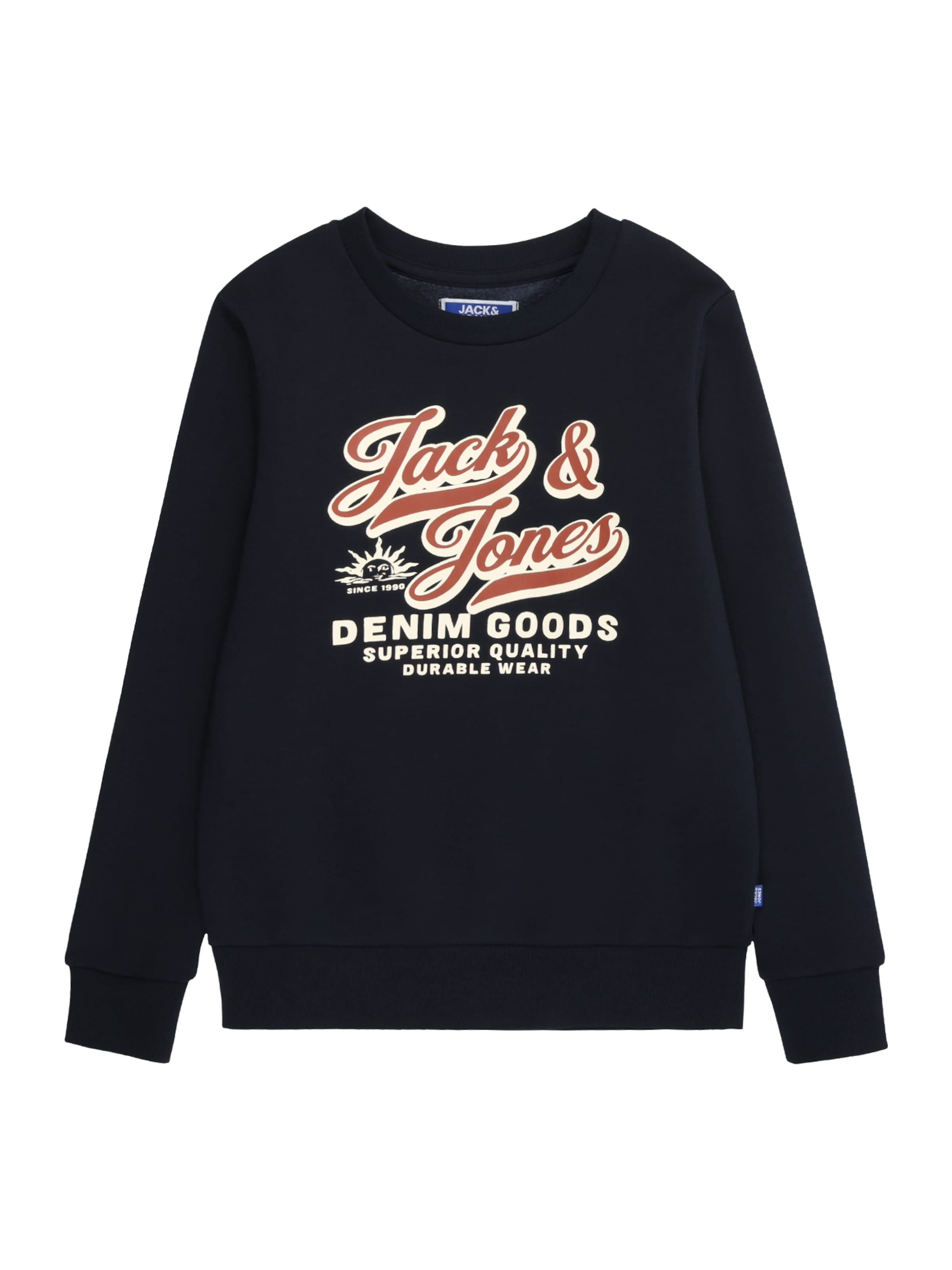 Jack & Jones Junior Суичър в синьо: отпред