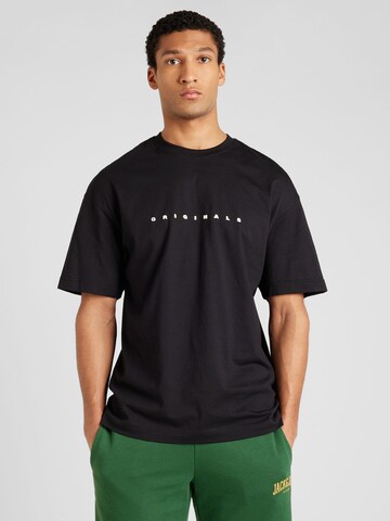 JACK & JONES T-shirt 'EASTER ACTIVITY' i svart: framsida