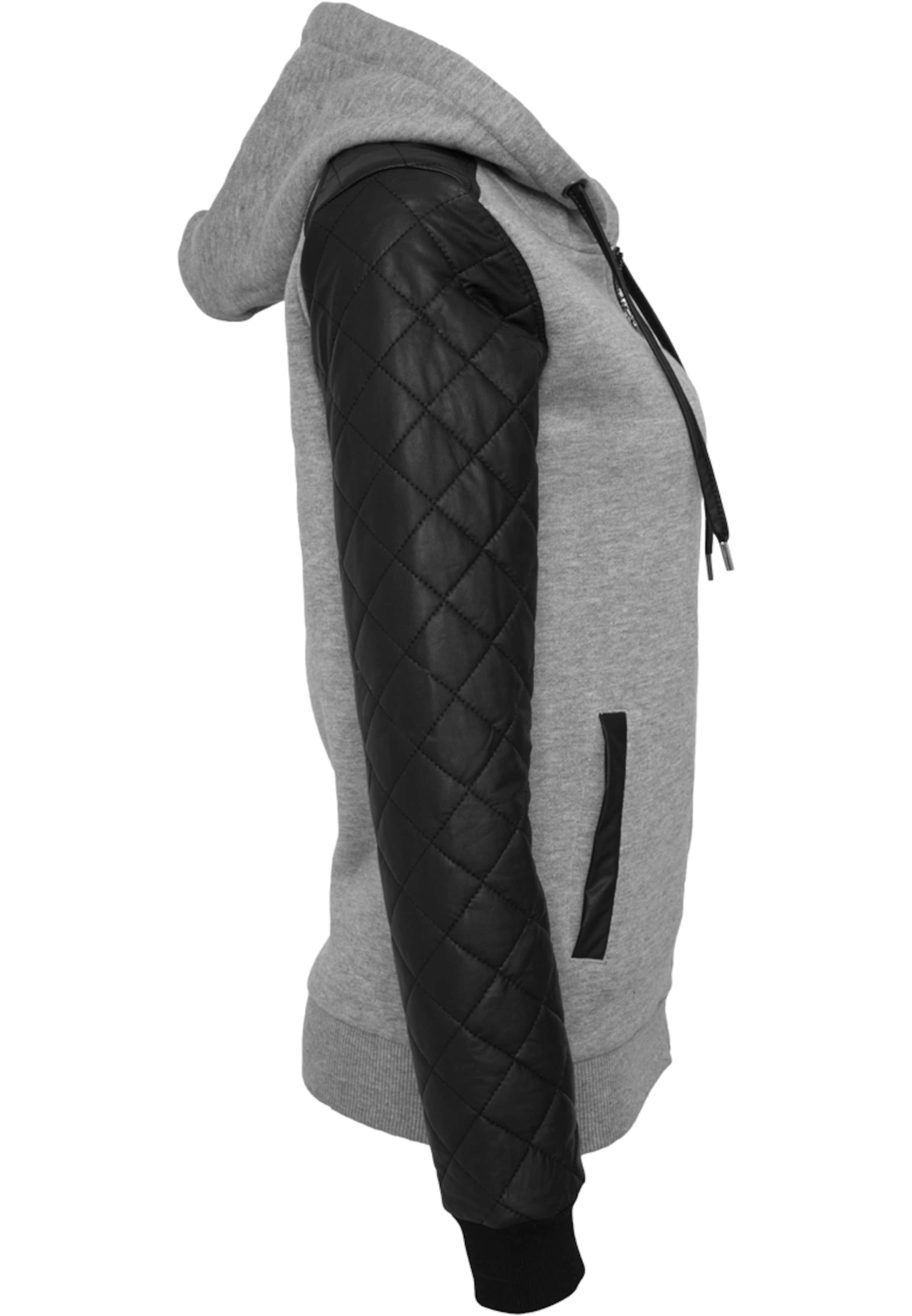 Urban Classics Sweat jacket 'Diamond' in Grey