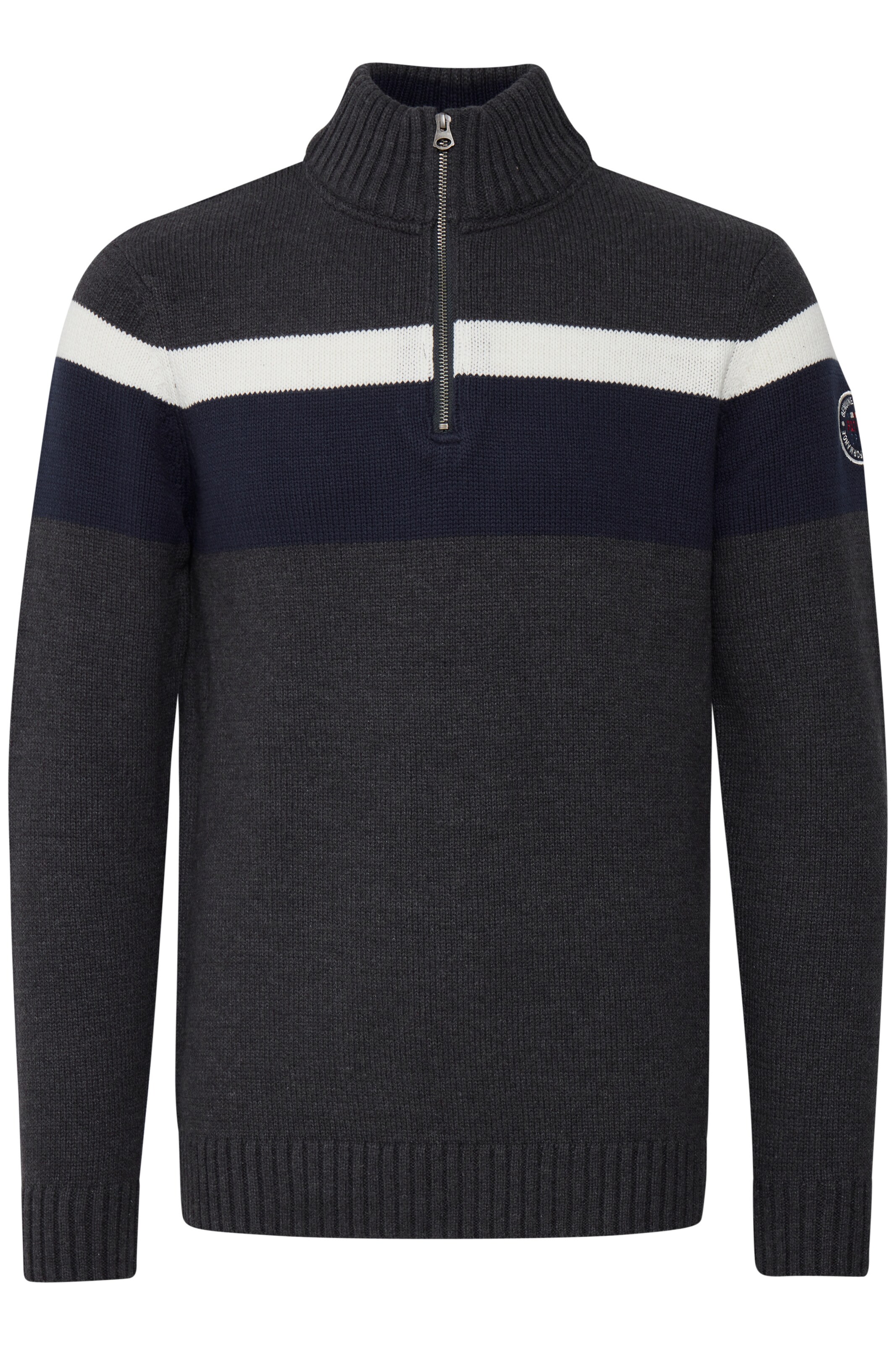 FQ1924 Trui 'EDVIN' in Grijs: voorkant