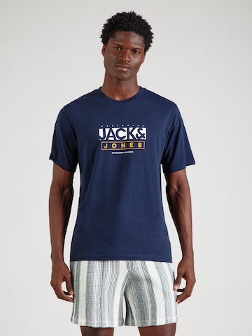 JACK & JONES Μπλουζάκι 'JORSEVEN' σε μπλε: μπροστά