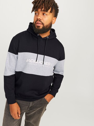 Jack & Jones Plus Μπλούζα φούτερ 'JJELEGACY' σε μαύρο