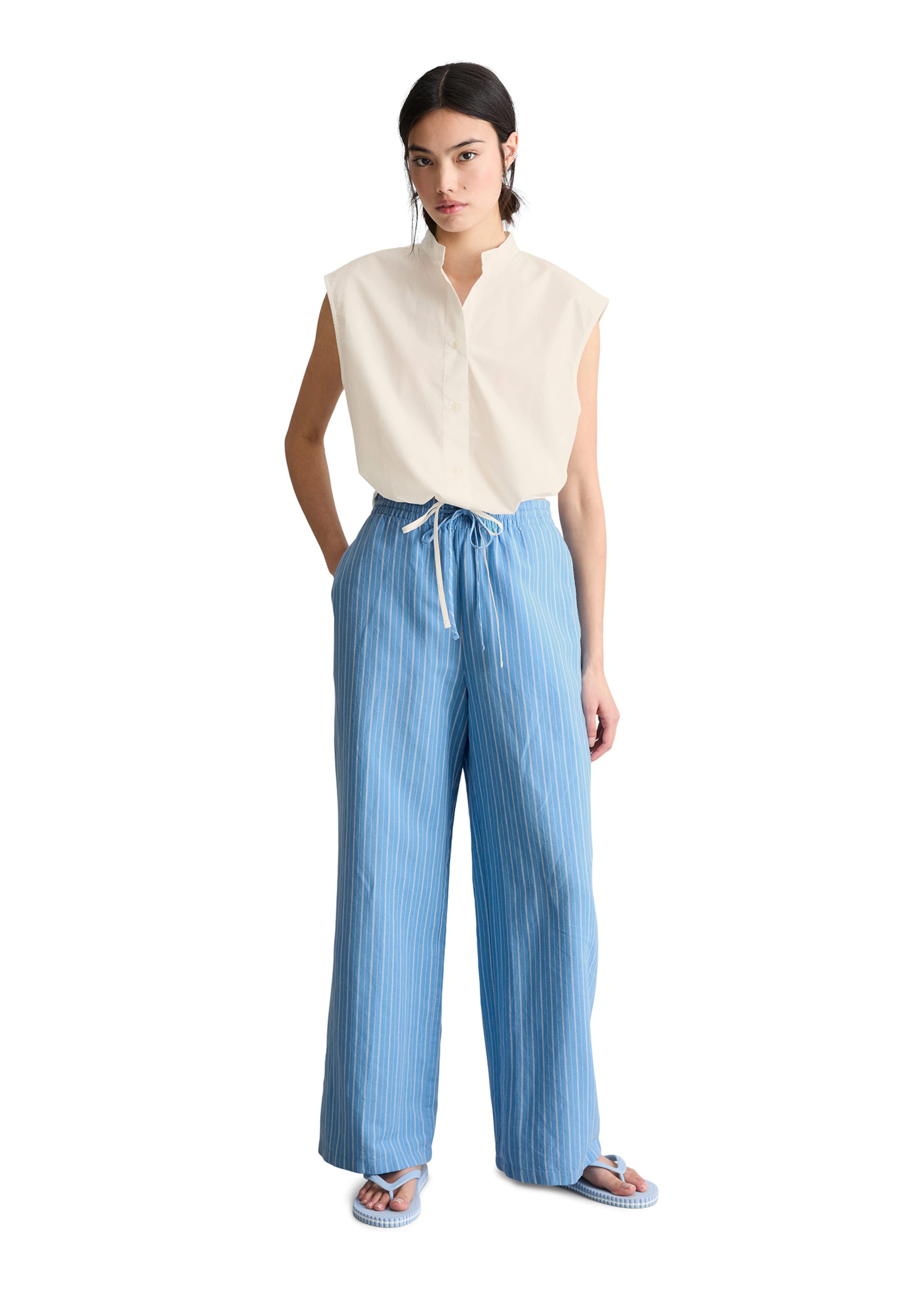 Marc O'Polo DENIM Bluse in Weiß