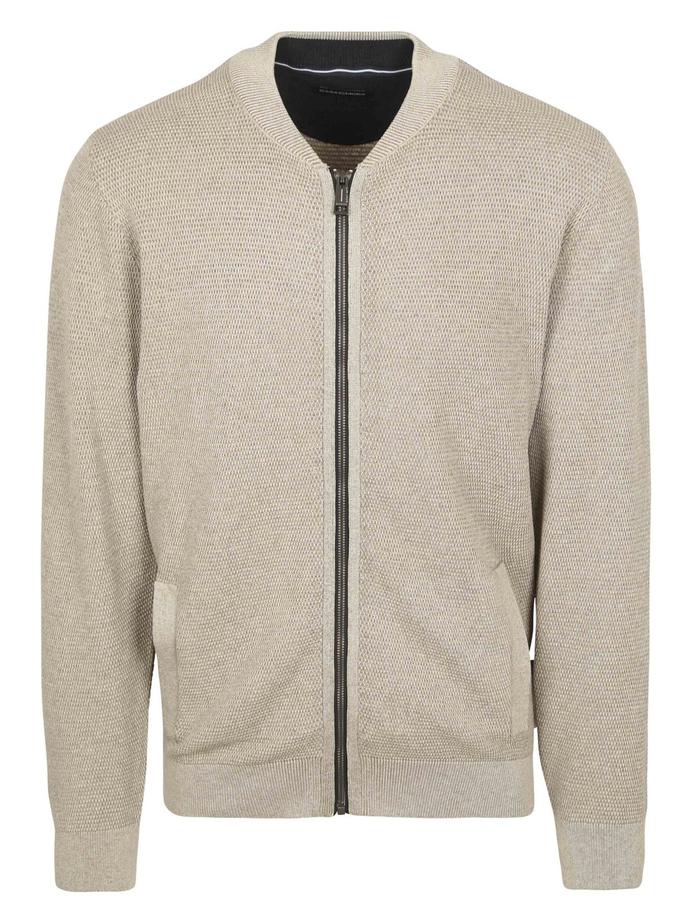 CASA MODA Gebreid vest in Beige: voorkant
