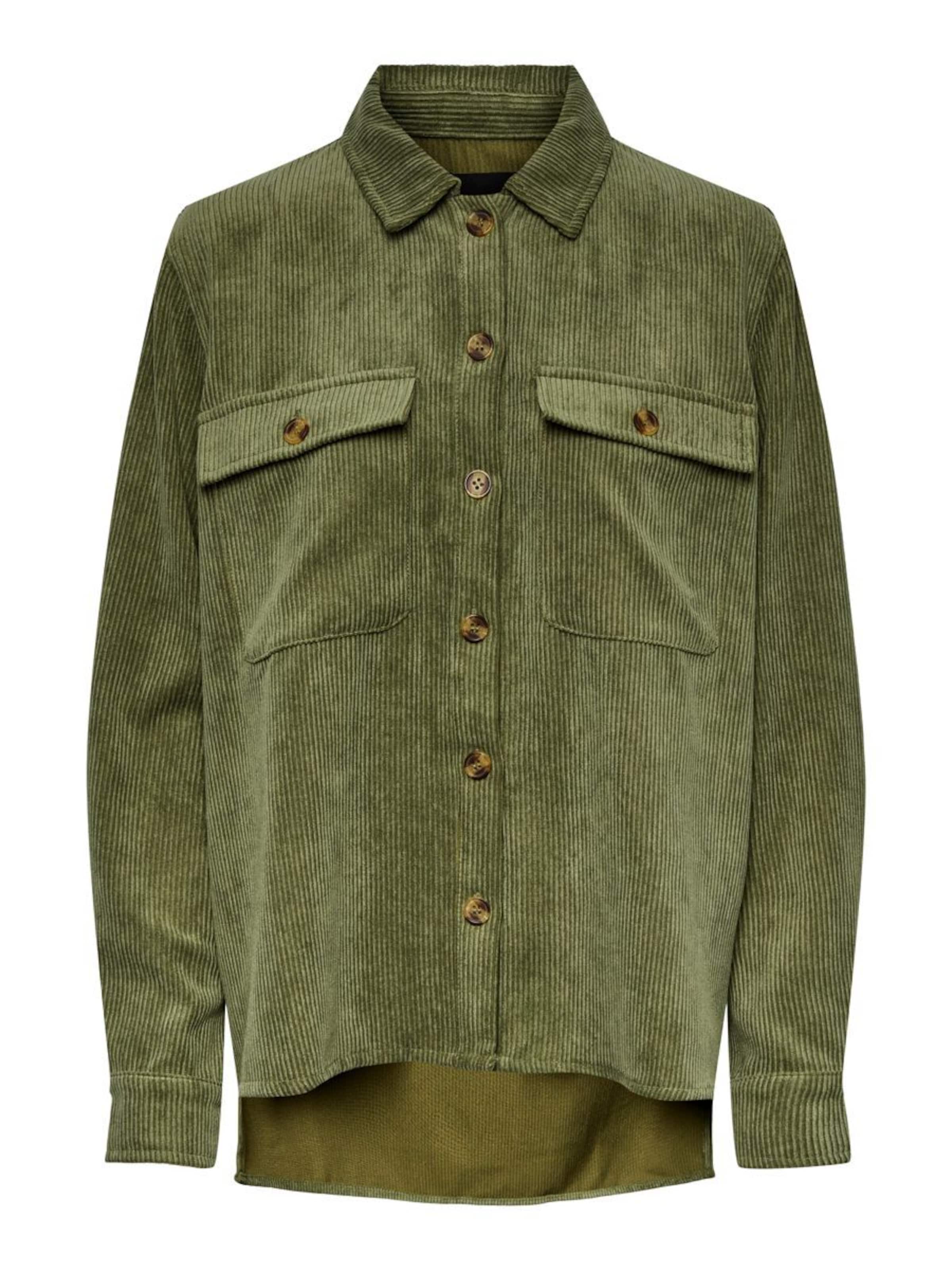 PIECES Bluse 'Effi' in Grün: Vorderseite