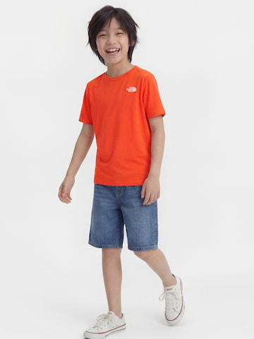 THE NORTH FACE Funkcionalna majica | rdeča barva