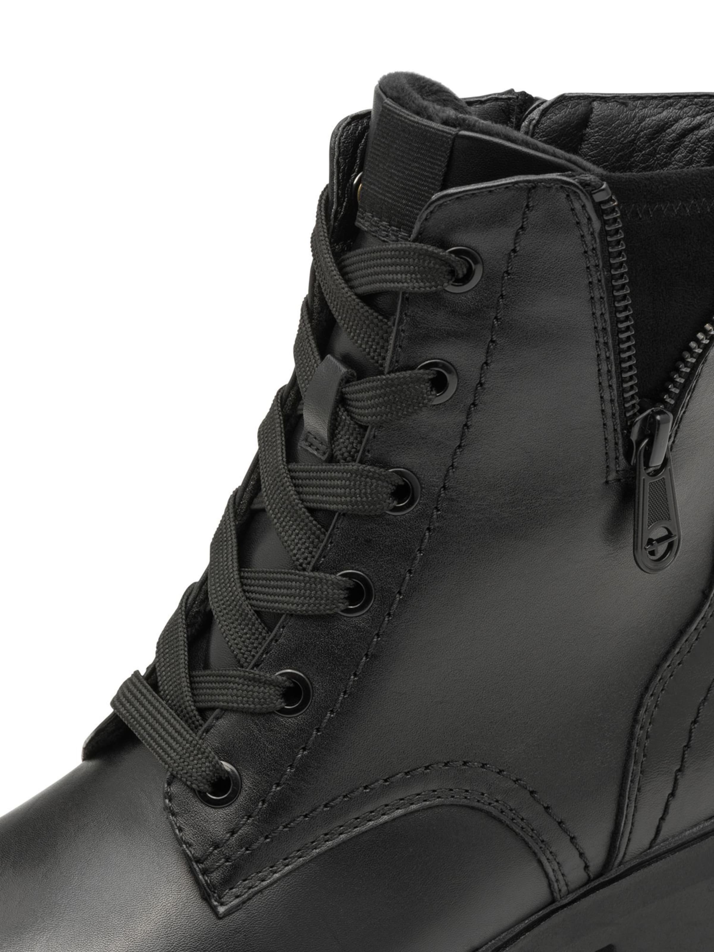 Tamaris Lace-up bootie in Black