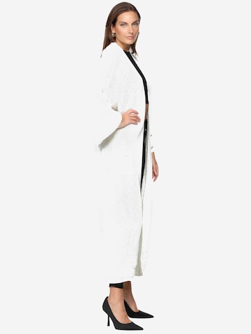 Elara Gebreide mantel in Wit