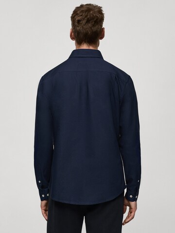 MANGO MAN Regular fit Overhemd in Blauw