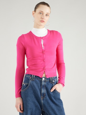 VERO MODA Gebreid vest 'GLORY' in Roze: voorkant