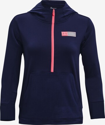 UNDER ARMOUR Athletic Sweatshirt in Blue: front