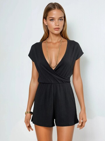 Busem Jumpsuit in Schwarz: Vorderseite