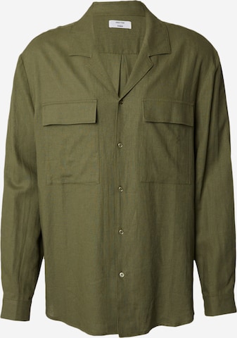 Coupe regular Chemise 'Ruben' DAN FOX APPAREL en vert : devant