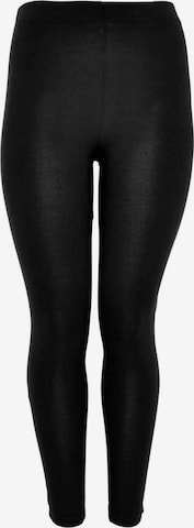 Skinny Leggings 'DOLCE' Yoek en noir : devant