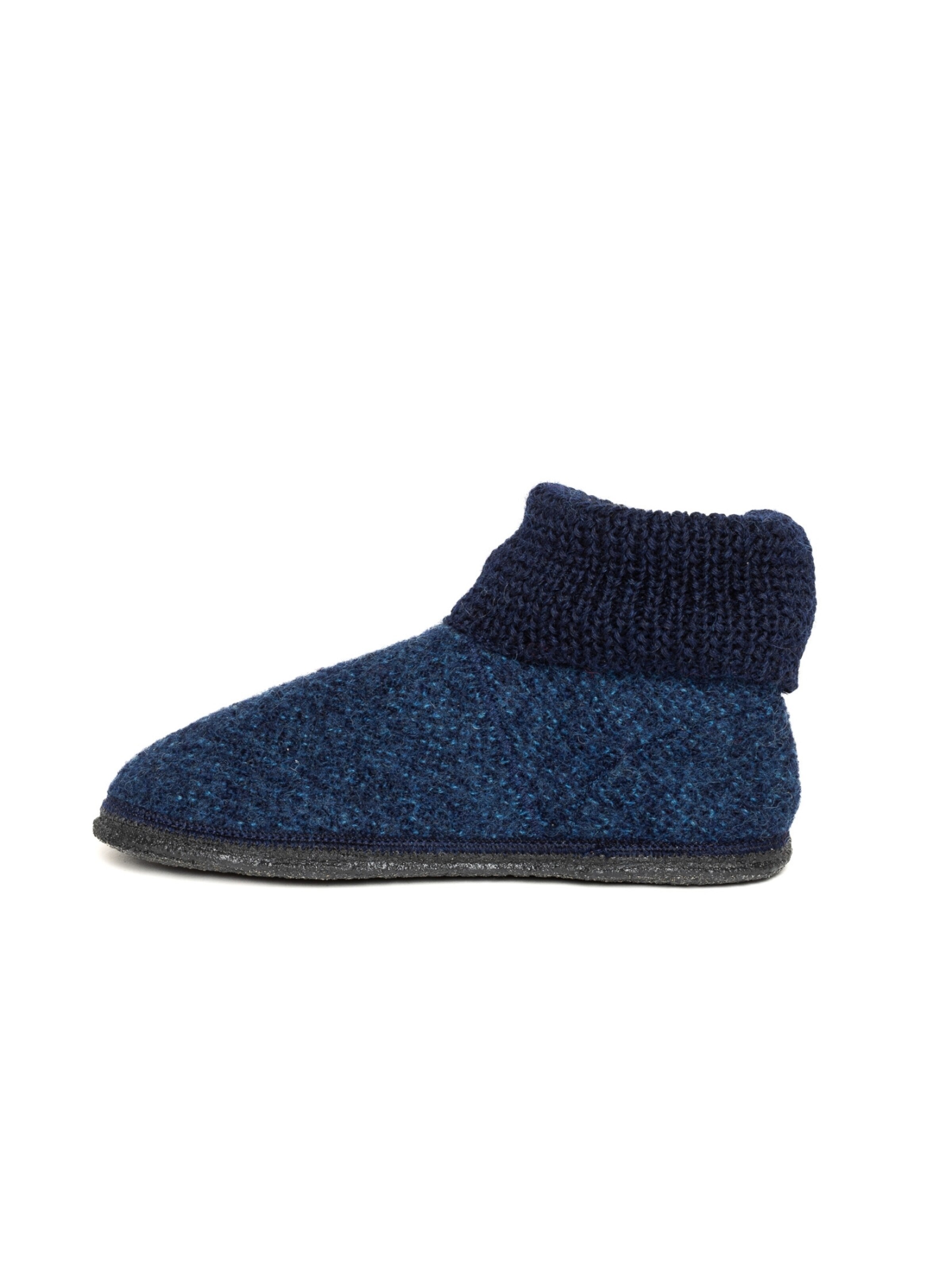 Gottstein Slippers 'Hüttenschuhe Wool Venture High' in Blue