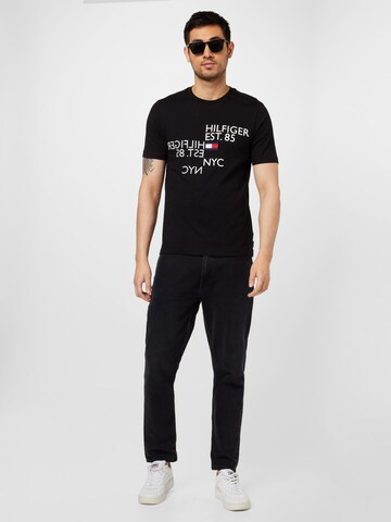TOMMY HILFIGER T-Shirt in Schwarz