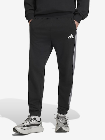 ADIDAS SPORTSWEARTapered Sportske hlače - crna boja: prednji dio