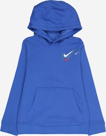 Nike Sportswear Суичър в синьо: отпред