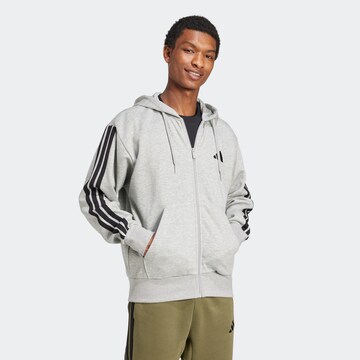 Veste de survêtement ADIDAS SPORTSWEAR en gris : devant