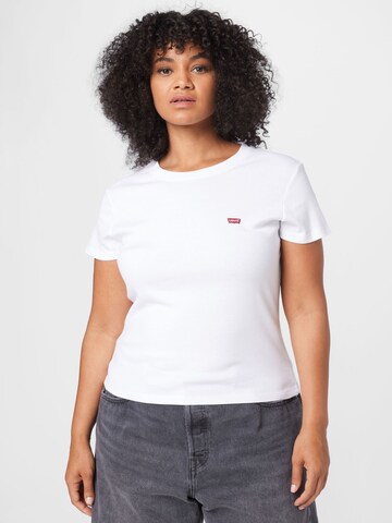 Levi's® Plus Tričko 'PL SS Baby Tee' – bílá: přední strana