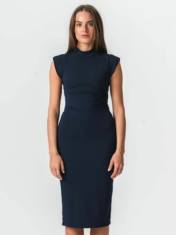 TEESHOPPEN Dress ' Isabella ' in Blue: front