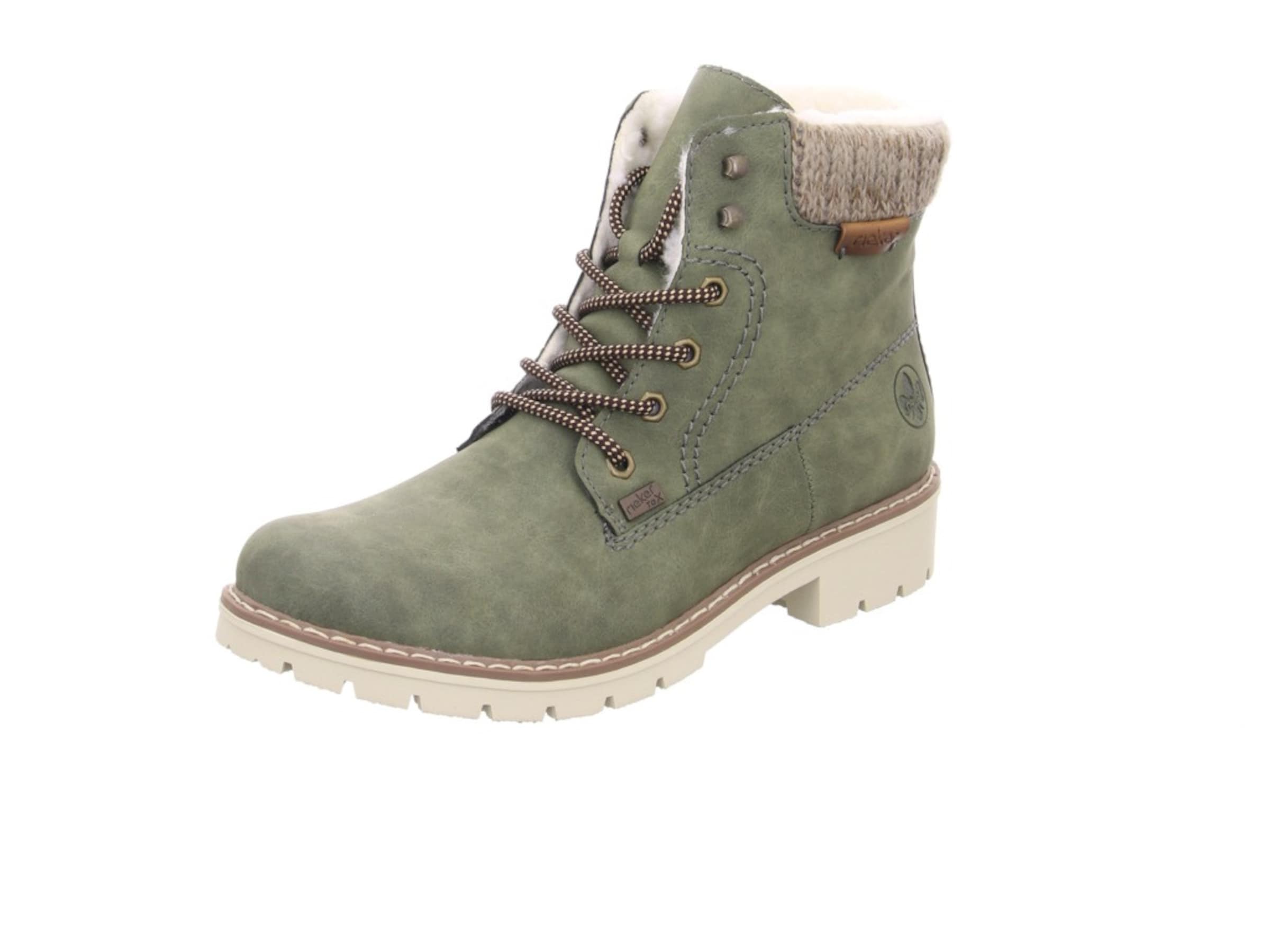 Rieker Veterlaarzen in Groen: voorkant