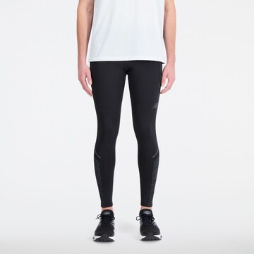 new balance Skinny Workout Pants 'Impact Run Luminous' in Black: front