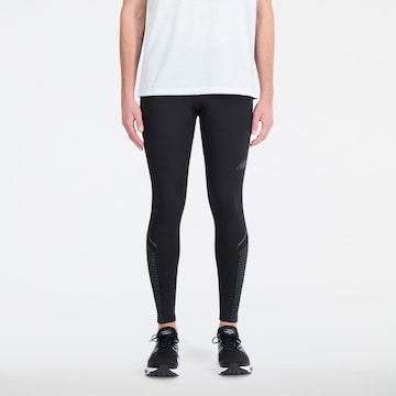 new balance Skinny Workout Pants 'Impact Run Luminous' in Black: front