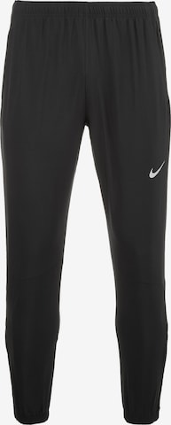 NIKE Regular Workout Pants in Black: front