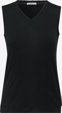 CECIL Top in Black: front